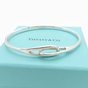 【送料無料】 美品 Tiffany&Co. ティファニー ダブル ループ シルバー ブレスレット バングル SV925 HA20