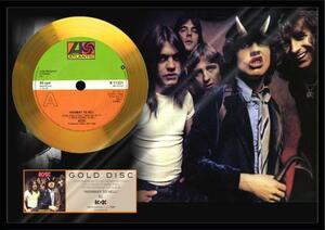 人気!AC/DC【HIGHWAY TO HELL】24金ゴールドディスク/証明書付