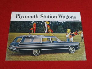 ▽　CHRYSLER　PLYMOUTH　WAGON　1965　昭和40　カタログ　▽