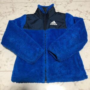 アディダス　140cm リバーシブル ジャケット ブルゾン adidas ボア キッズ