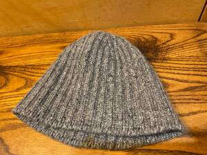 ben alder ベン アルダー スコットランド カシミア ニット キャップ 帽子 グレー 灰 CASHMERE KNIT CAP イタリア製