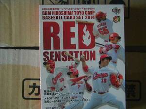 広島カードセット２０１４RED　SENSATｌON開封済みレア無し＋前田健太１２０枚限定大判１枚　箱なしでの発送可能