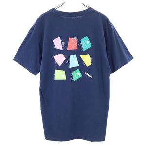 エクストララージ バックプリント 半袖 Tシャツ M ネイビー XLARGE メンズ