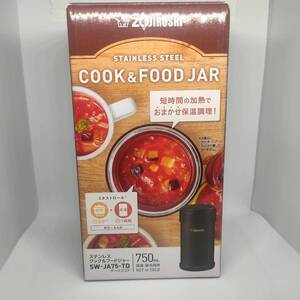 【送料込/新品】象印 ステンレスクック&フードジャー 750ml SW-JA75-TD