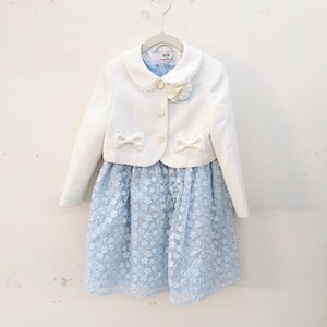 美品 waltz by BEAMS DESIGN ジャケット & ワンピース セット 卒園式 入園式 入学式 セレモニードレス アウター サイズ120 3901-8385