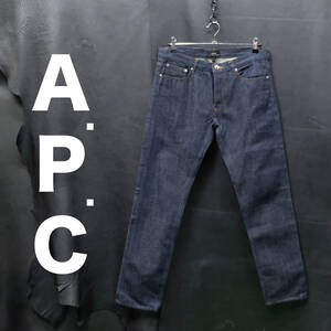 極美品 APC プチニュースタンダード ノンウォッシュ 赤耳デニム W31/84cm ジーンズ リジッド アーペーセー PETIT NEW STANDARD A.P.C.