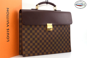 【美品】 ルイヴィトン LouisVuitton ダミエ アルトナ メンズ ビジネスバック ブリーフケース ブラウン N53315 手持ち 鞄 DAMIER BAG １円