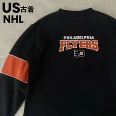 US古着　NHL 刺繍　フィラデルフィア　FLYERS スウェット