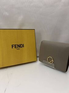 20240311【FENDI】フェンディ 二つ折り財布 レザー ベージュ 8M0387 財布 