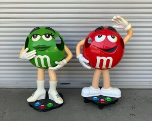 BA■引き取り限定■静岡県出品■ m&m’s エムアンドエムズ 店頭 大型 特大 ディスプレイ 2体 まとめて フィギュア キャラクター 置物 /くら