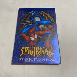 ユニバーサルスタジオジャパン スパイダーマン Spider-Man メモ帳　メモ用紙　