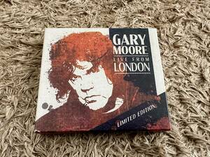 CD GARY MOORE/LIVE FROM LONDON LIMITED EDITION ゲイリー・ムーア 輸入盤 限定盤 ピック,コースター,ステッカー,ポストカード付