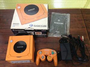 Nintendo GameCube console controller w/box tested 任天堂 ゲームキューブ 本体1台 コントローラ1台 箱付 動作確認済 E625O