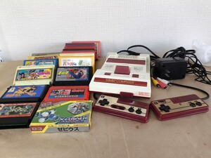 1円スタート 任天堂 Nintendo ファミリーコンピュータ ソフト18点セット 電源ケーブル付き FC FAMILY COMPUTER テニス スーパーマリオ