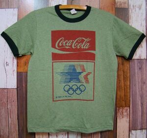 【送料無料】S・杢グリーン★新品コカ・コーラ【オリンピック】プリントTシャツ★cocacola