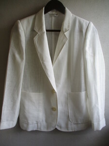 【LOVE MODOCC】 ジャケット レディース サイズ:9A2 色:ホワイト 身丈:62 身幅:41 肩幅:37/JAT