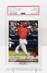 【PSA10】2018 TOPPS NOW GEM MINT 大谷翔平 #692J RC POP64 シーズン「一試合に2本塁打＆1盗塁」を2度記録した唯一の選手！