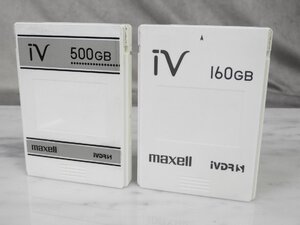 【G】 maxell IVDR-S 500GB 160GB カセットハードディスク 2個 3005453