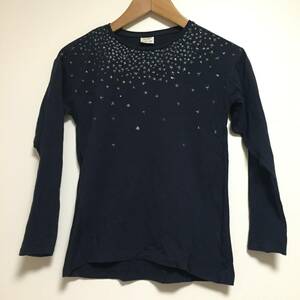 良品★Zara Kids★薄手カットソー★ロンT★140（10）★綿100％★ネイビー★