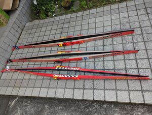 クロスカントリースキーセット（板３セット、ストック３セット、ブーツ２セット）