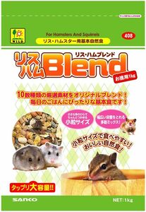 （まとめ買い）三晃商会 リスハムブレンド お徳用 1kg ハムスター用フード 〔×5〕