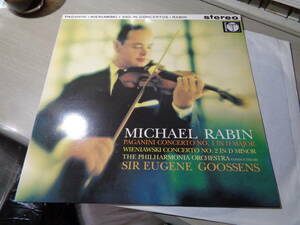 レビン,MICHAEL RABIN,SIR EUGENE GOOSSENS/PAGANINI & WIENIAWSKY:VIOLIN CONCERTOS(TESTAMENT RE;EMI SP 8534 180g AUDIOPHILE NNM LP