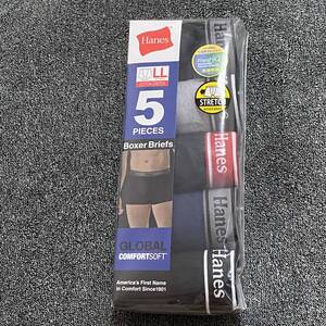 新品 Hanes 5枚組 ボクサーブリーフ メンズ LLサイズ ボクサーパンツ ヘインズ 前閉じ 送料無料 送料込 A