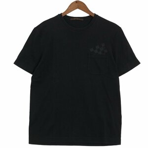 LOUIS VUITTON ルイヴィトン 　ダミエプリント　　半袖　　Tシャツ　　カットソー　　　ブラック　　S