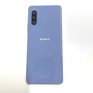 ★中古品★Xperia 10 III A102SO[128GB] Y!mobile/画面保護フィルム付き/ブルー/初期化済み/本体のみ