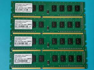 動作確認 IODATA製 DY1600 DDR3L 1600 PC3-12800 2GB×4枚組=8GB 77150050618