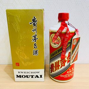 【H3212EM】1円～ 【未開栓 古酒】KWEICHOW MOUTAI マオタイ酒 貴州茅台酒 天女ラベル 540ml 53％ 総重量約983g 中国酒 陶器ボトル