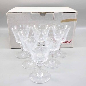 1円〜 Baccarat バカラ パルメ ワイングラス 6客 クリスタルガラス テーブルウェアー 箱付き 食器 281-3379164【O商品】