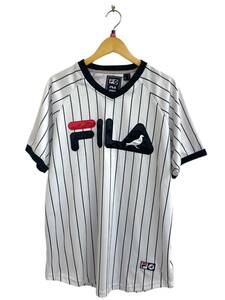 FILA (フィラ) ×Staple ステイプル ベースボール 半袖 Tシャツ ポリエステル100％ 中国製 L ホワイト×ブラック メンズ/004