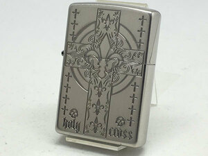 送料無料 ZIPPO[ジッポー]Regular Cross(レギュラークロス)ニッケル古美UDNiB