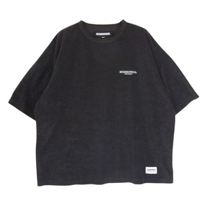 NEIGHBORHOOD ネイバーフッド 241FPNH-CSM07 PILE CREWNECK SS ロゴ刺繍 パイル地 ショートスリーブ クルーネック 半袖カットソー【中古】