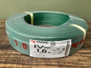 022●未使用品●YAZAKI IVケーブル 1C×1.6㎜　300m