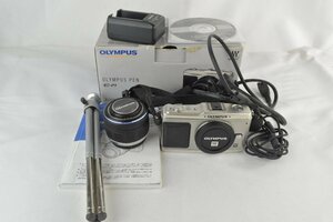 ■TG0827 Olympus オリンパス PEN E-P1 ミラーレス一眼 + 14-42mm F3.5-5.6【ジャンク品】★F