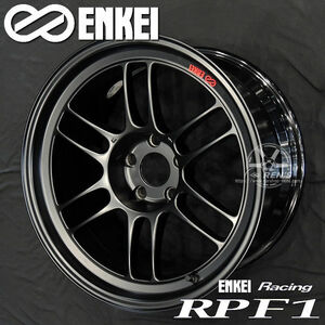 送料無料 4本SET ENKEI エンケイ レーシング RPF1 18inch 9.5J +15 5穴 PCD114.3 マットブラック MADE IN JAPAN 国産 軽量 アルミホイール