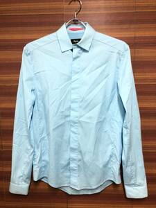 IF298 ラファ Rapha POPLIN SHIRT 長袖 シャツ 水色 XS