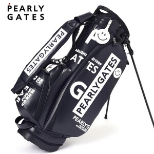 ★新品正規品最新作 PEARLYGATES/パーリーゲイツ合皮スタンド式 キャディバッグ (46インチ対応 6分割) (UNISEX) 超ウルトラ人気モデル