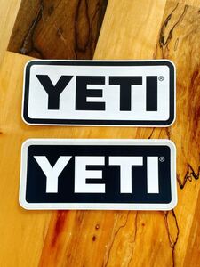 正規品 YETI イエティ ステッカー 2枚セット オフィシャル 公式 アウトドア USA アメリカ 本物 オシャレ ロゴステッカー カスタム ガレージ