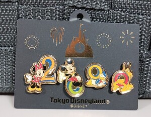 東京ディズニーランド ピンバッジ 2000 ミッキー ミニー ドナルド プルート