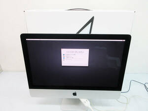 SH5951【iMac】Apple A1418★アップル デスクトップ アイマック 21.5インチ PC★箱 電源コード付★現状品★