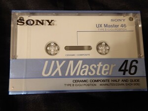 SONY UX Master 46 TypeⅡ【1987年初代ファーストモデル】★レアデッドストック★『カセットテープ史上最高峰の最強ハイポジションテープ』