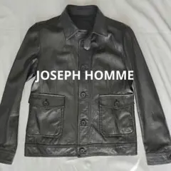 Joseph Homme 羊革　レザー トラッカー ジャケット　Lサイズ