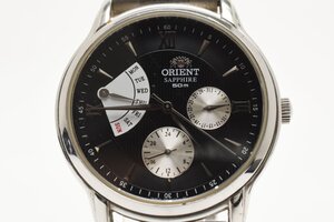 オリエント デイデイト ラウンド ブラックフェイス UU01-C0 自動巻き メンズ 腕時計 ORIENT