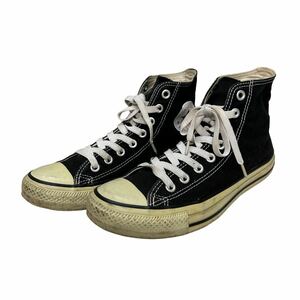 BC015 CONVERSE コンバース オールスター メンズ ハイカットスニーカー US6.5 25cm ブラック キャンバス