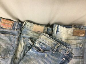 ★０８―２４１★デニム4本まとめ　DIESEL ZATHAN W36L32/VIKER W30L30/RR55 size33/ZAGHOR W29L32 ビンテージ ジーンズ セット[80]