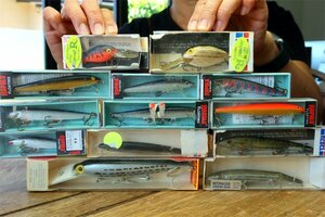 RAPALA REBEL ラパラ ミノーセット 13本 / トラウト BALSA50 ザウルス HEDDON HARDY MITCHELL CARDINAL ABU 好きの渓流ルアーマンに