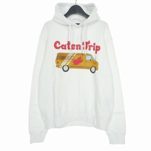 ディースクエアード DSQUARED2 22AW sweatshirt with Caten Trip print パーカー フーディー スウェット プリント M ホワイト S74GU0634